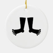 足 セラミックオーナメント (裏面)