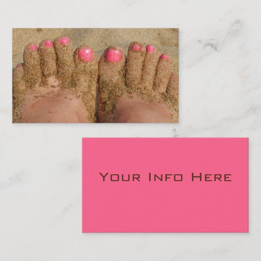 足 名刺 (正面/裏面)