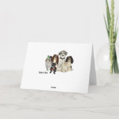 足、爪及び羽のバースデー・カード カード (裏面)