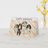 足、爪及び羽のバースデー・カード カード (黄色い花)