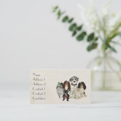 足、爪及び羽の名刺 名刺 (スタンド正面)