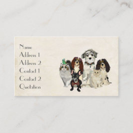 足、爪及び羽の名刺 名刺