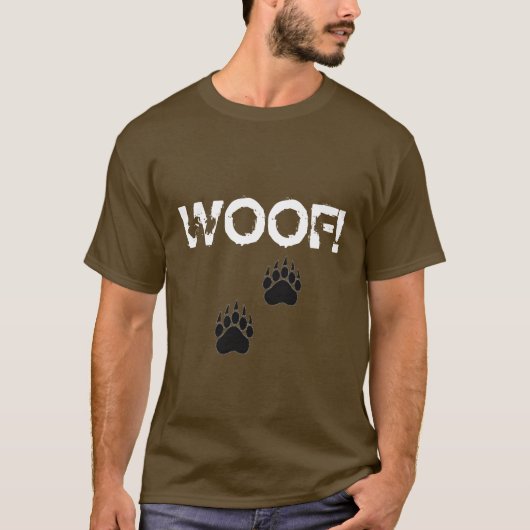 足、足、WOOF! Tシャツ (正面)