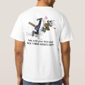 足- Tシャツ-を搭載する投票F&B Tシャツ (裏面)