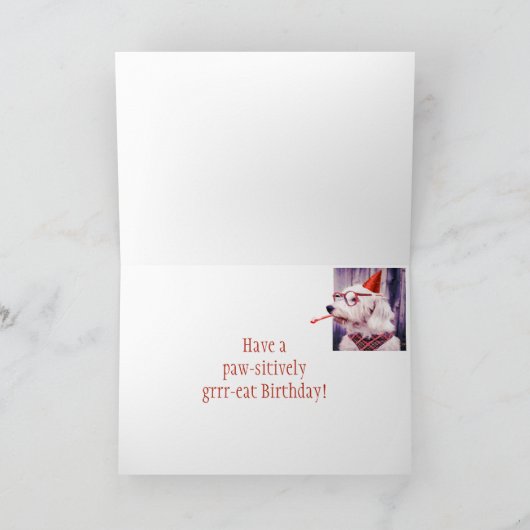 足sitivelyは誕生日の孫娘をGrrr食べます カード (内部)
