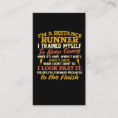 距離おもしろいランナー引用文アスリートランニングの 名刺 (正面)