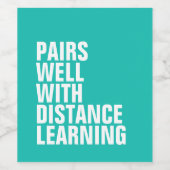 距離おもしろい学ワインラベル ワインラベル (シングルラベル)