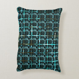 距離から、水色の魚のスケール、緊密なチェスを見る アクセントクッション