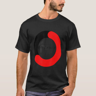 距離の自由モダン性 Tシャツ
