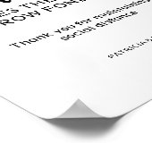 距離はハートの成長の兆候を作る ポスター (角)