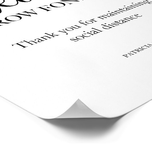 距離はハートの成長の兆候を作る ポスター (角)