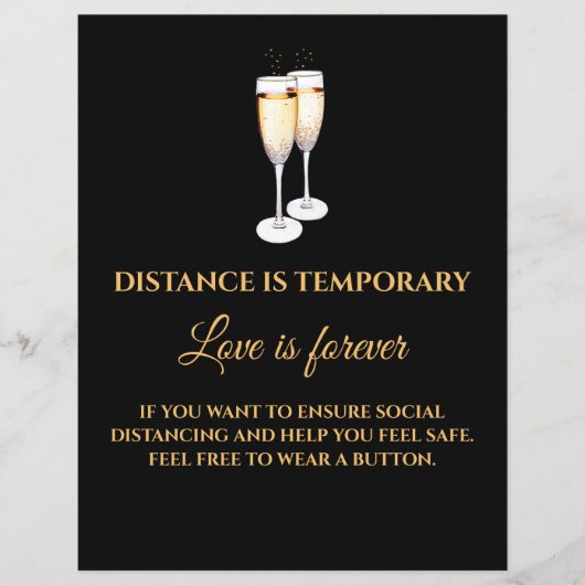 距離は一時的なもの、愛は永遠 フライヤー (正面)