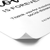 距離は一時的な愛は永遠のサインである ポスター (角)