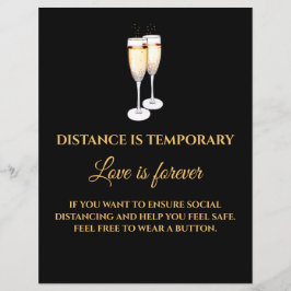 距離は一時的な愛は永遠のフライヤーである チラシ