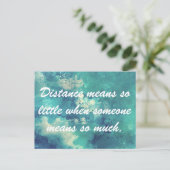 距離は小さな葉書を意味する ポストカード (スタンド正面)