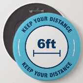 距離を保つ 缶バッジ (正面&裏面)