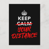 距離を保て ポストカード (正面)