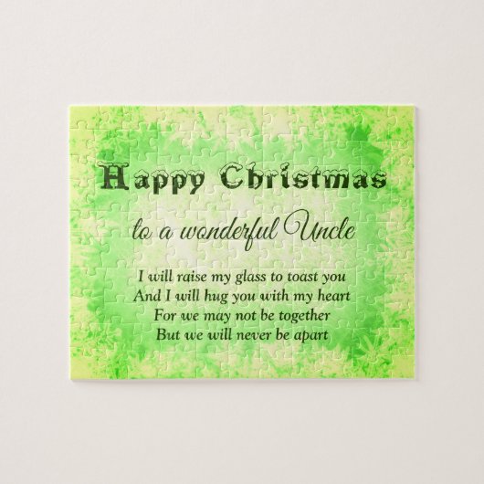 距離ハッピークリスマスアンクル ジグソーパズル (横)