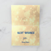 距離ハッピーバースデー夫カード カード (内部)