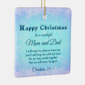 距離ママとパパクリスマスセラミックオーナメント セラミックオーナメント (右)