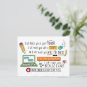 距離学の学生勇気付けられるはがき ポストカード (スタンド正面)