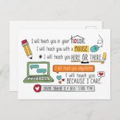 距離学の学生勇気付けられるはがき ポストカード (正面/裏面)