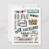 距離学の年度末カード カード (正面)