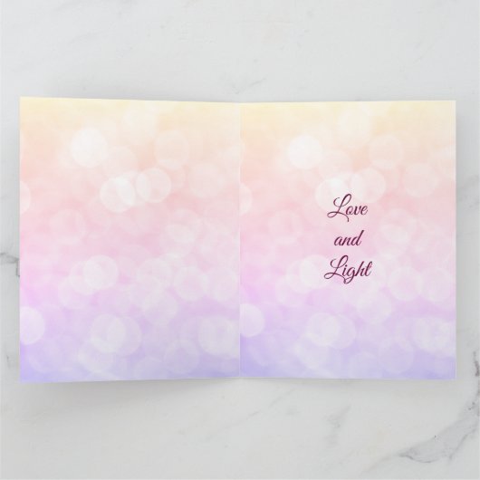 距離霊気Get Well greeting カード (内部)