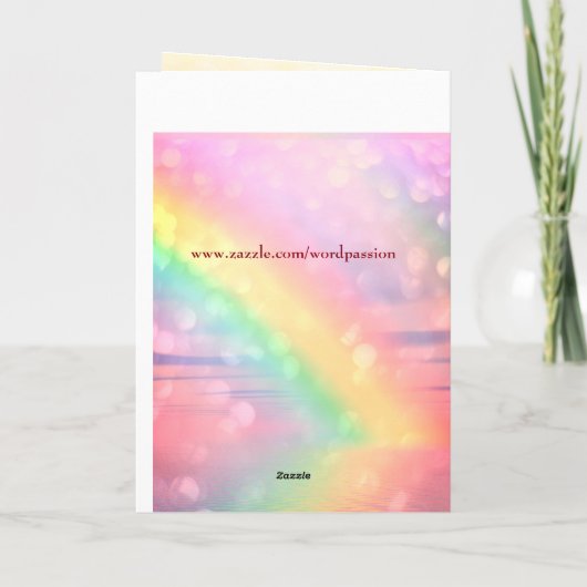 距離霊気Get Well greeting カード (裏面)