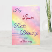 距離霊気Get Well greeting カード (正面)