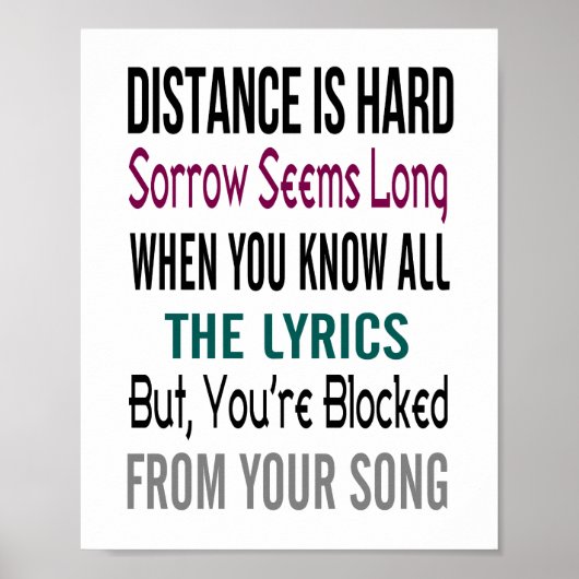 距離(標準写真フレームサイズ) ポスター (正面)