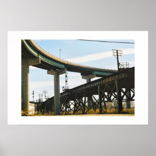 跨線橋 ポスター