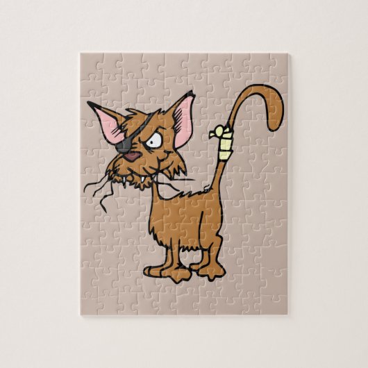 路上猫パズル ジグソーパズル (縦)