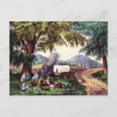 路傍による停止 ポストカード (正面)