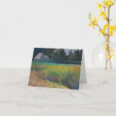 「路傍ヒマワリ」の-国の景色 カード (黄色い花)