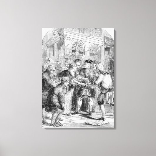 路地の変更 キャンバスプリント (正面)