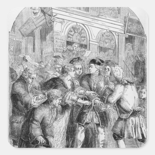 路地の変更 スクエアシール (正面)