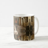 路地の女性マグ コーヒーマグカップ (正面右)