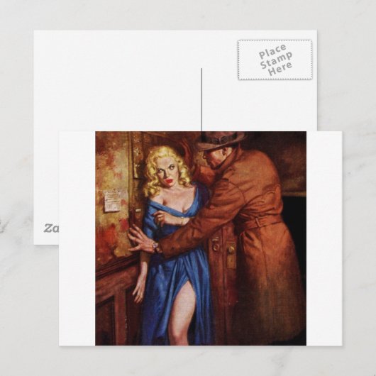 路地の少女 ポストカード (正面/裏面)