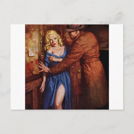 路地の少女 ポストカード (正面)