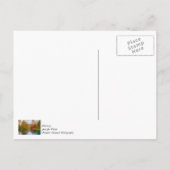 路地の水車と湧き水の感謝の気持ちを伝えるポストカード ポストカード (裏面)