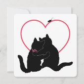 路地の猫たち　一緒にぷりぷりとバレンタインカード シーズンカード (正面)