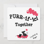 路地の猫たち　一緒にぷりぷりとバレンタインカード シーズンカード (裏面)