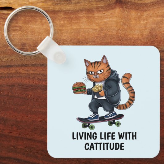 路地の猫 キーホルダー (正面)