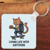 路地の猫 キーホルダー (裏面)