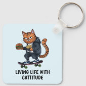 路地の猫 キーホルダー (裏面)