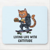 路地の猫 マウスパッド (正面)