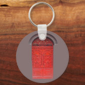 路地の赤い扉 キーホルダー (正面)