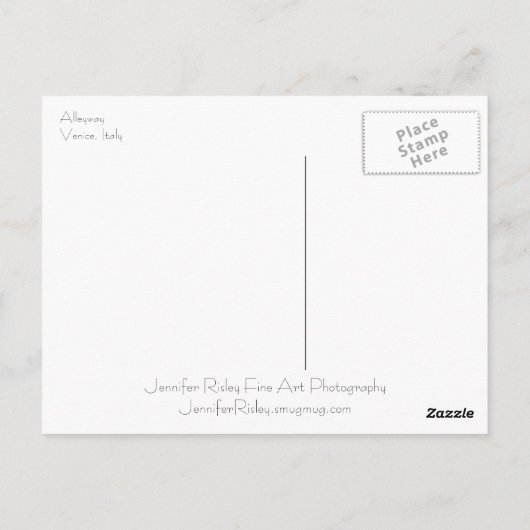 路地はがき ポストカード (裏面)