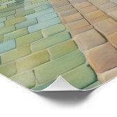 路地を自転車で通り抜け地中海のる人 ポスター (コーナー)